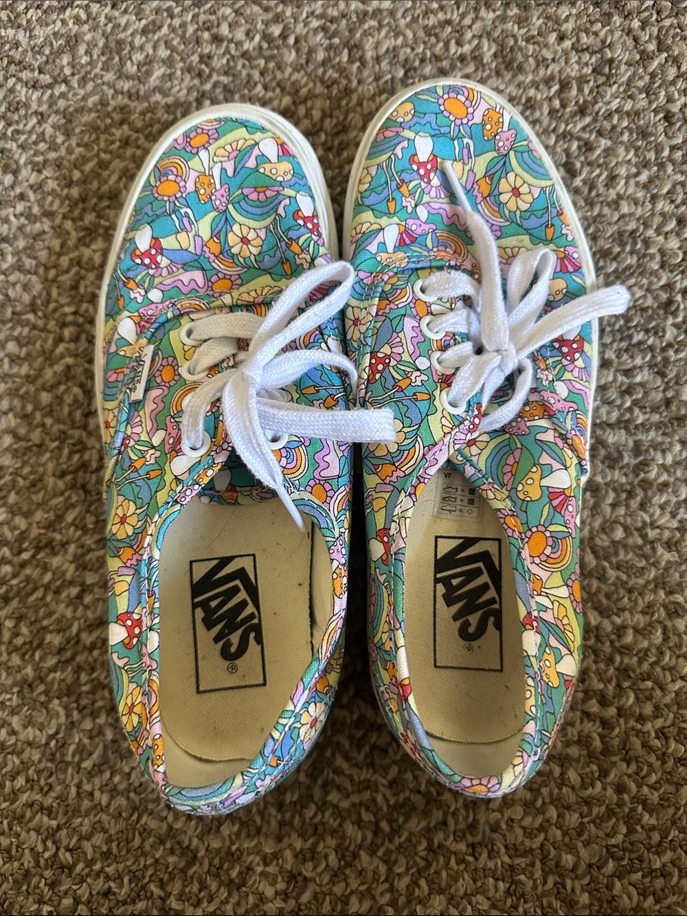 Vans Floral Mushroom Canvas Sneakers - Picture 4 of 5